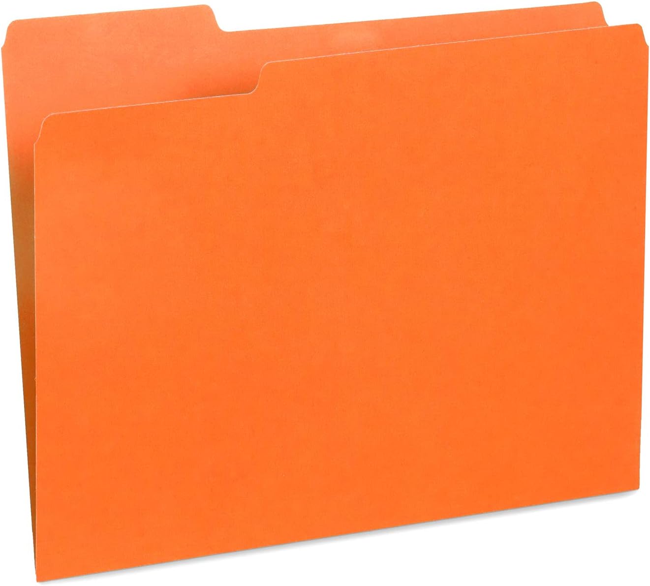File Folder, 1/3 Cut Tab, Letter Size, Yellow, Great for Organizing and Easy File Storage, 100 Per Box
