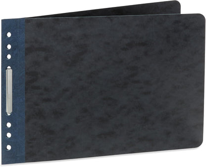 25 Blue Summit Supplies Report Covers with Sliding Bar Fastener - Black Pressboard Report Covers, Letter Size, Durable 2'' Capacity Business Report Covers