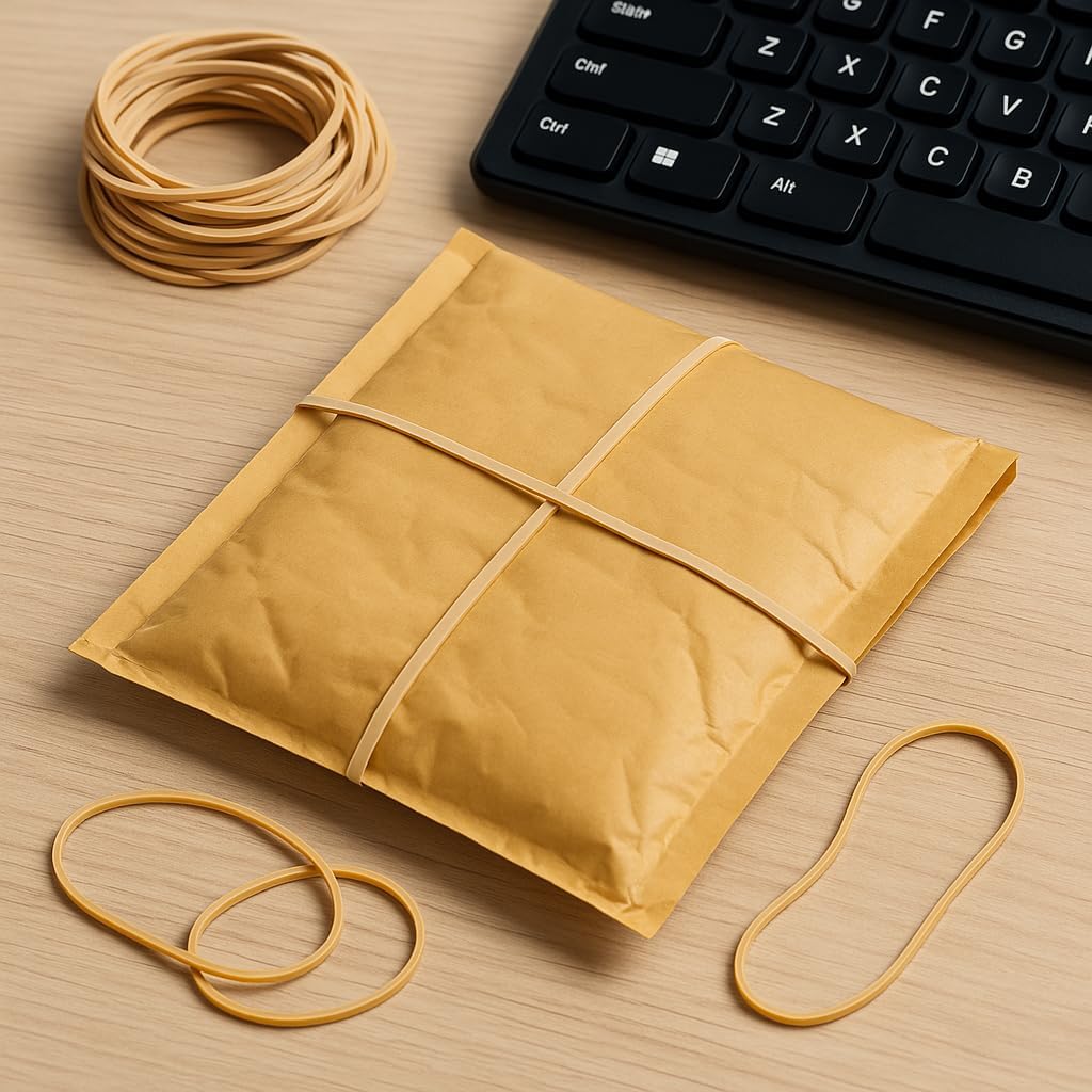 Upgrade Office Supply UPG22733 Rubber Bands, Size #33 (3-1/2” x 1/8”), 150 Bands, 1/4 lb, USA