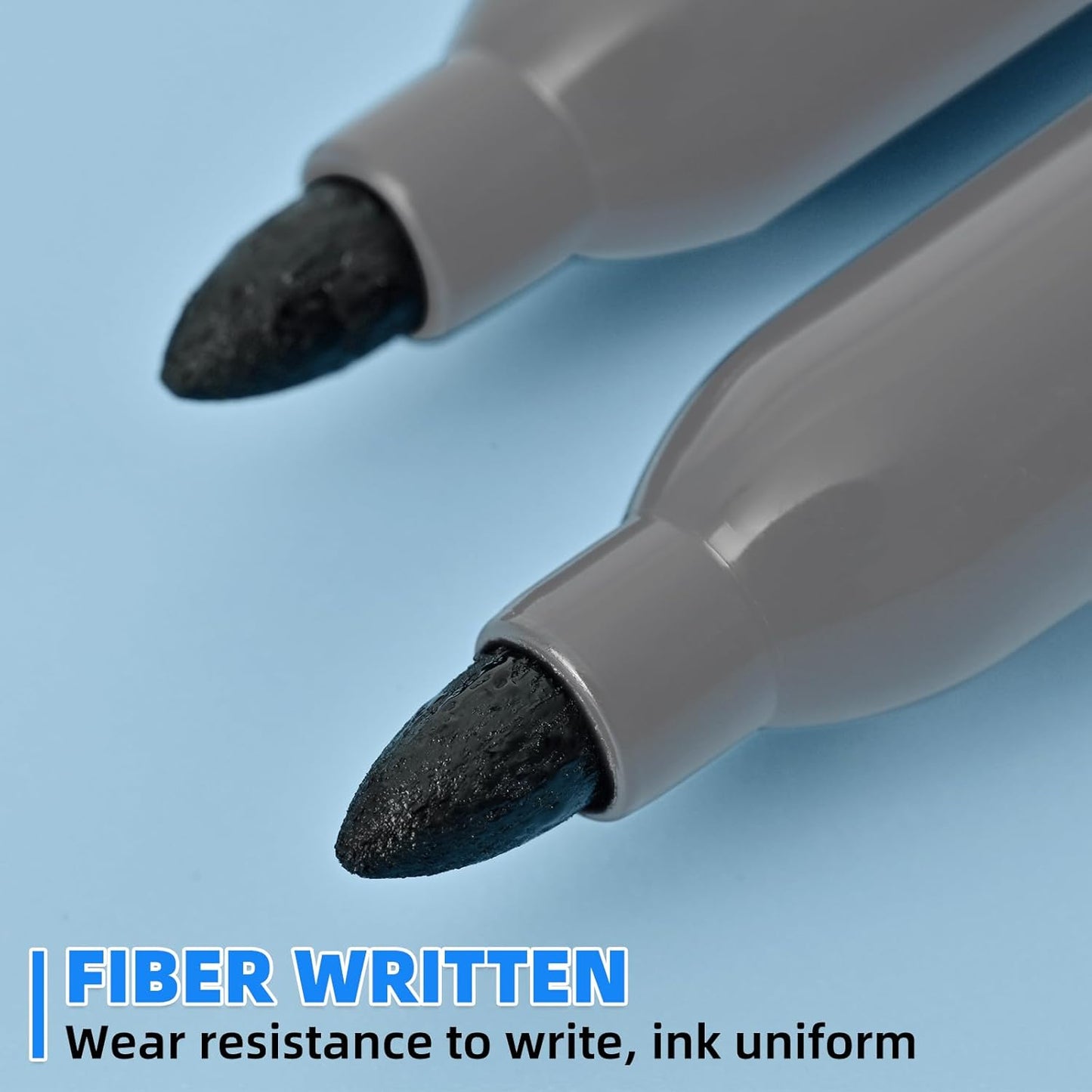 Permanent Markers, Ultra Fine Point, Black, 40 Count, 0.4mm, Fine tip permanent marker set, quick dry, waterproof, fading resists, durable, marks on paper, glass, ceramic, plastic, wood, rock, metal
