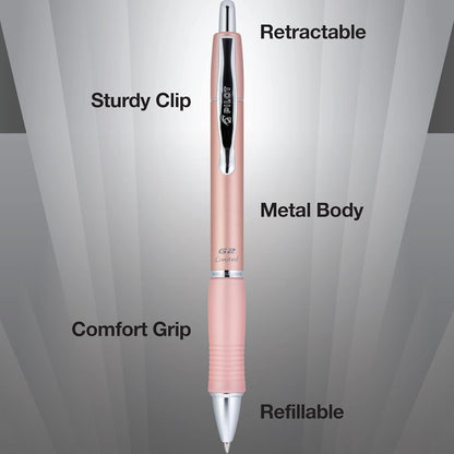 PILOT G2 Limited Refillable & Retractable Rolling Ball Gel Pen, Fine Point, Matte Black Barrel, Black Ink, Single Pen (15238)