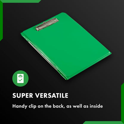 Waterproof Clipboard A4 Portrait by Paperdry, Black, Superior PVC Plastic with Cold Protection, Outdoor Covered Clip Board with Storage, A4 Waterproof Document Holder