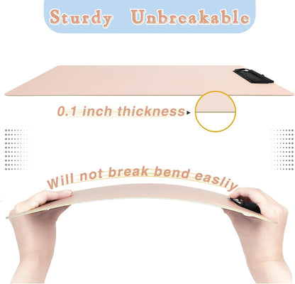 Clipboards 4 Pack Plastic Clipboards Letter Size, Durable Clipboard with Low Profile Metal Clip for Classroom Office Teachers Students Nurses