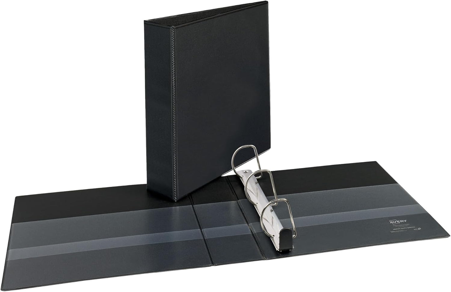 Avery Heavy-Duty View 3 Ring Binder, 1" One Touch Slant Rings, Holds 8.5" x 11" Paper, 1 Black Binder (05300)