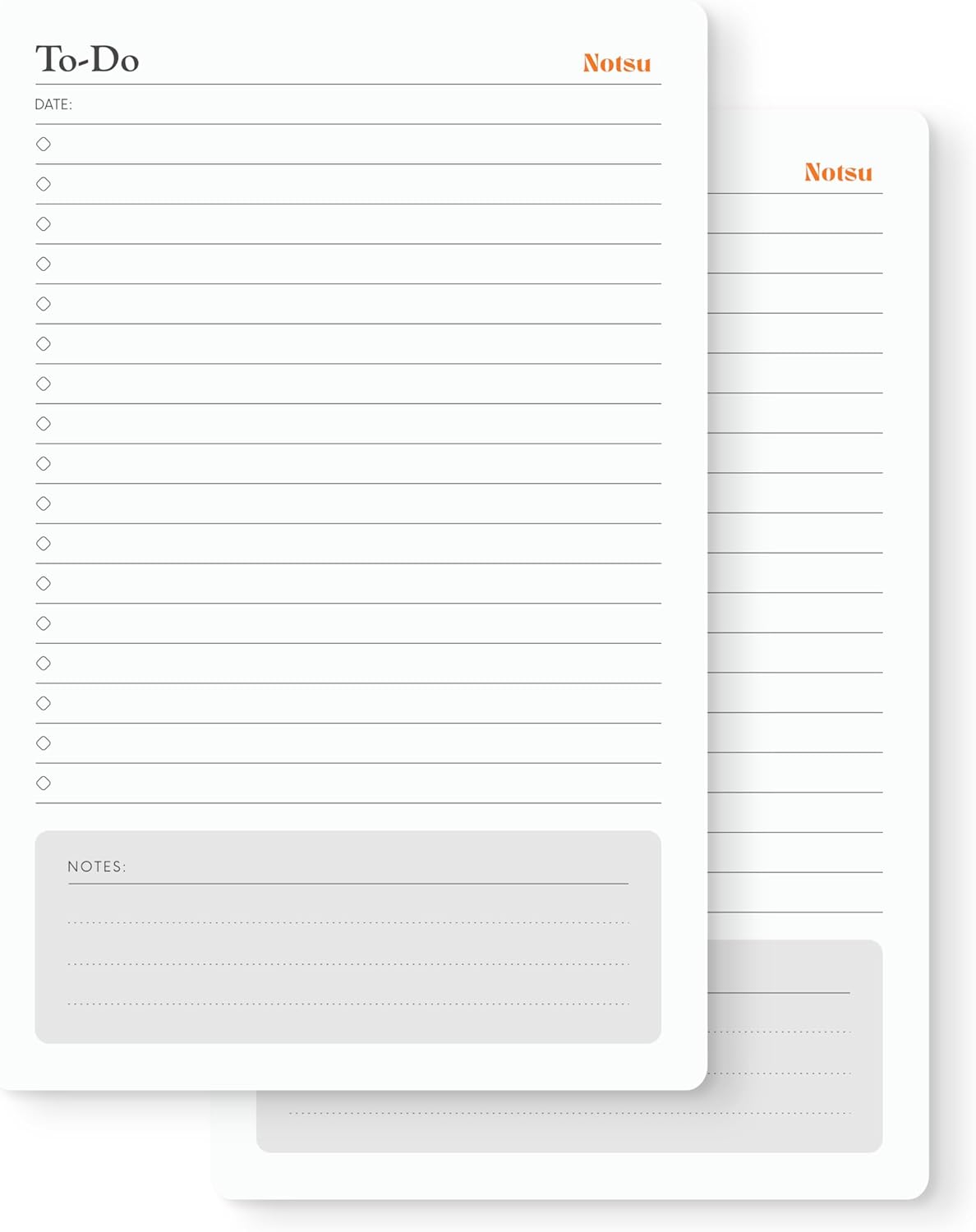 Notsu Graph Notepads 11 x 17 inch | Large Graphing Double Sided Drafting Pads with 1/4" Quad Grid Premium Thick Paper 120gsm