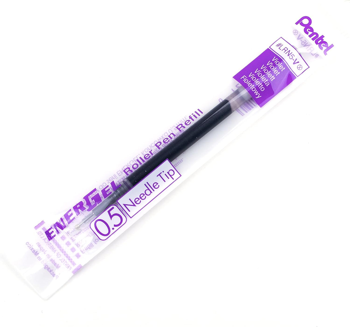 Pentel Refill Ink for EnerGel Liquid Gel Pen, (0.5mm), Fine Line, Blue Ink, Box of 12 (LRN5-C)