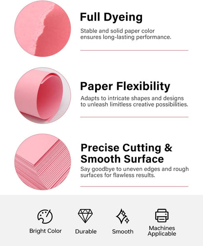White Cardstock 8.5 x 11, 40 Sheets Card Stock, 75 LB/200 GSM Thick Copy Paper, Cardstock Printer Paper for School & Office Supplies, Art, Watercolo, Craft, Drawing, Invitations, Menus, DIY Cards