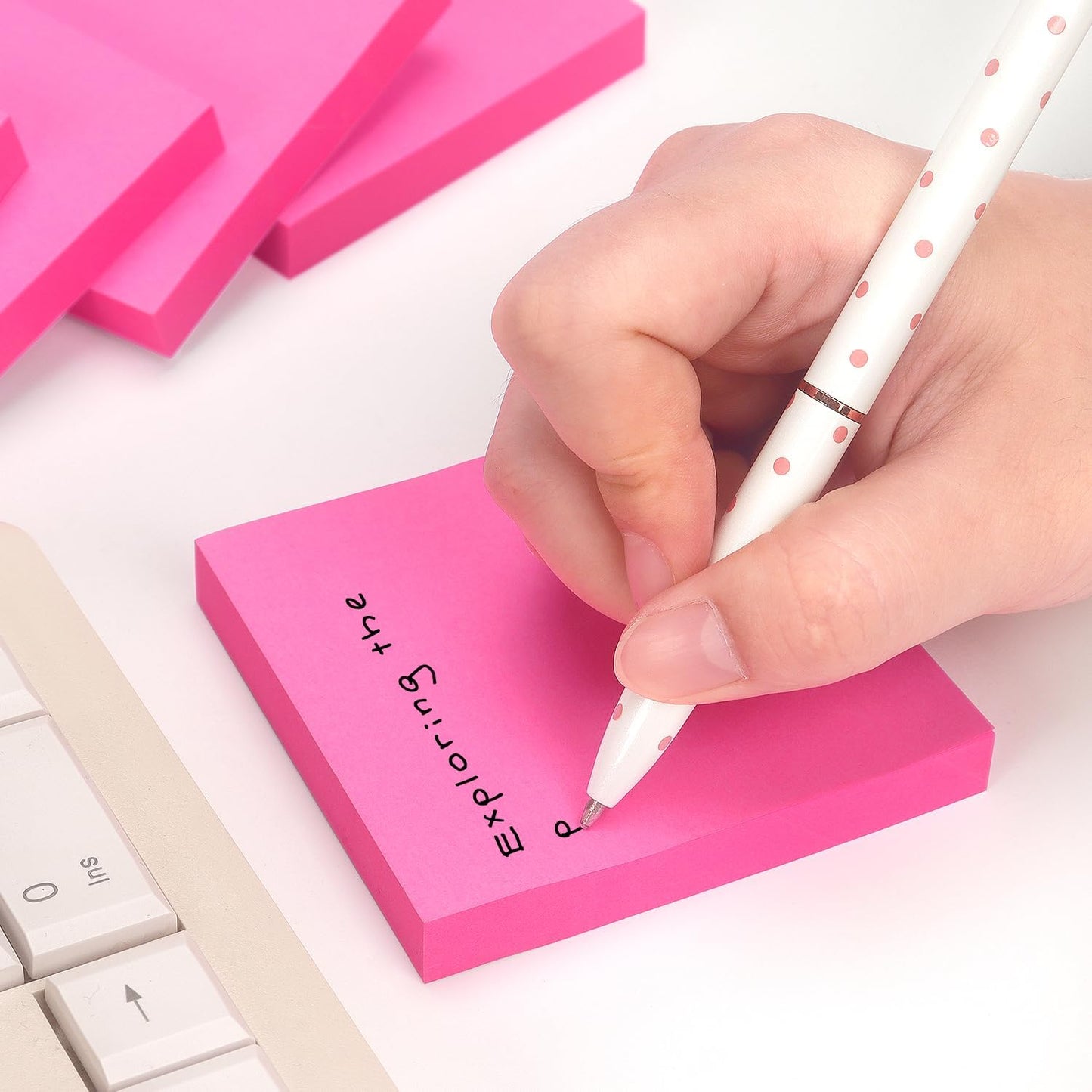 Sticky Notes 3x3 Self-Stick Notes Pads with 6 Bright Colors, Easy to Post for Office, Shool, Home, 6 Pads/Pack, 100 Sheets/Pad (Purple)