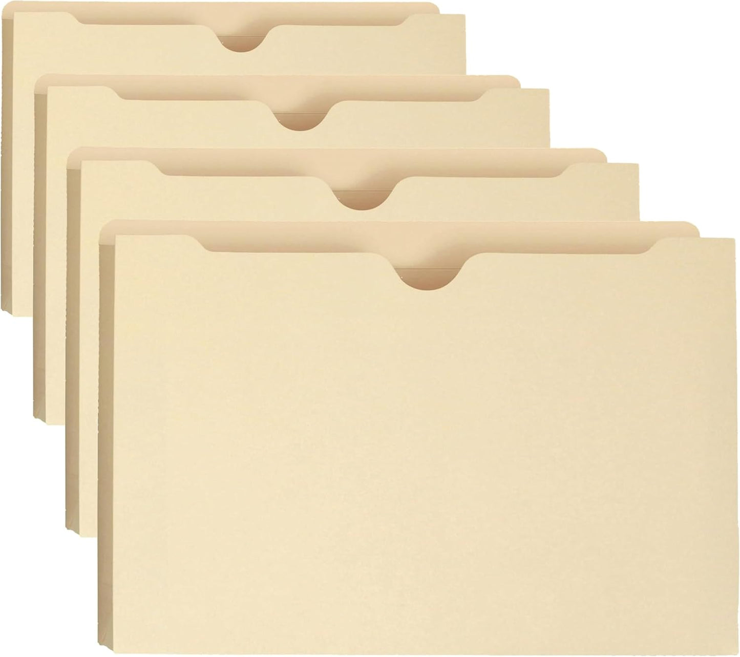 Smead File Jacket, Reinforced Straight-Cut Tab, 1-1/2" Expansion, Legal Size, Manila, 50 per Box (76540) (Pack of 1)