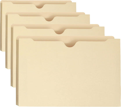 Smead File Jacket, Reinforced Straight-Cut Tab, 1-1/2" Expansion, Legal Size, Manila, 50 per Box (76540) (Pack of 1)