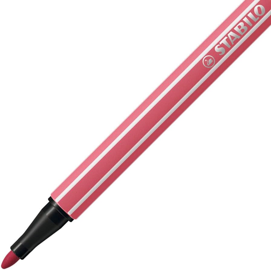 STABILO - Pen 68 - Premium Fibre-Tip Pen - Pack of 18 - Soft colors