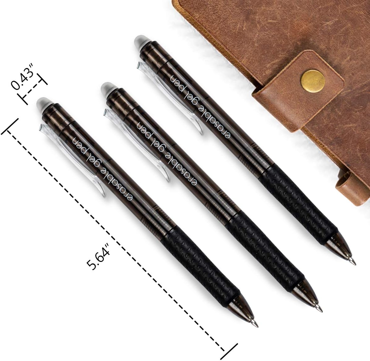 Vanstek 15 Colors Retractable Erasable Gel Pens Clicker, Fine Point(0.7), Make Mistakes Disappear, Premium Comfort Grip for Drawing Writing Planner and School Supplies