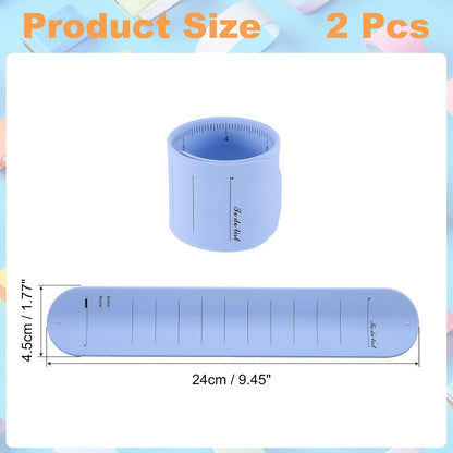 uxcell 2Pcs Writable Wrist Band, 9.45" x 1.18" Waterproof Slap Bracelet Reusable Writable Erasable to Do List Silicone Memo Wrist Bands for Planner Reminder (White)