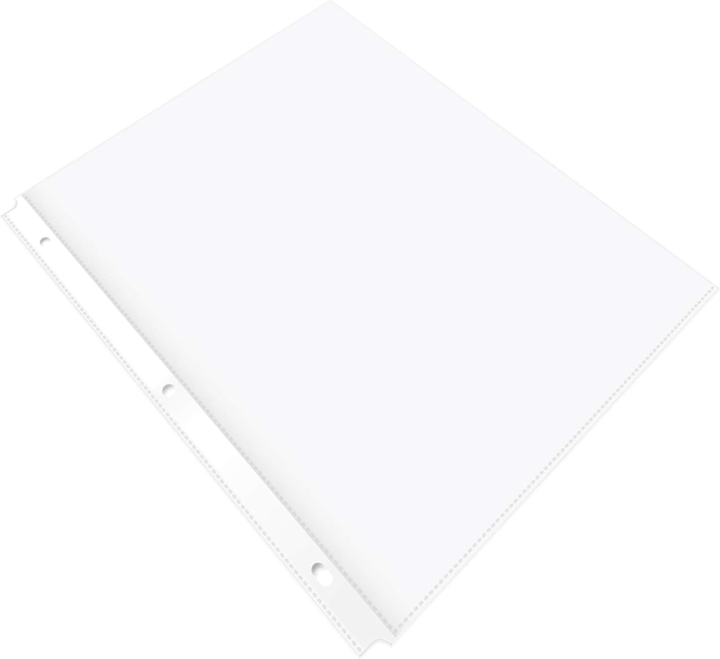 Amazon Basics Durable Clear Sheet Protectors for 3 Ring Binder, 8.5 in x 11 in, 3 holes, 200 Pack
