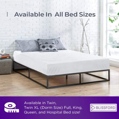 BLISSFORD Queen Plastic Mattress Protector - Heavy Duty, Fitted Vinyl - Plastic Mattress Cover, Rubber Sheets for Bedwetting Adult or Child, 100% Waterproof Fitted Sheet Queen