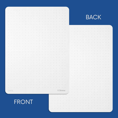 Notsu Dotted Index Cards 3x5 inch (Pack of 50) | Bullet Dot Grid Vertical Index Note Cards, Thick Paper Stock 350 gsm