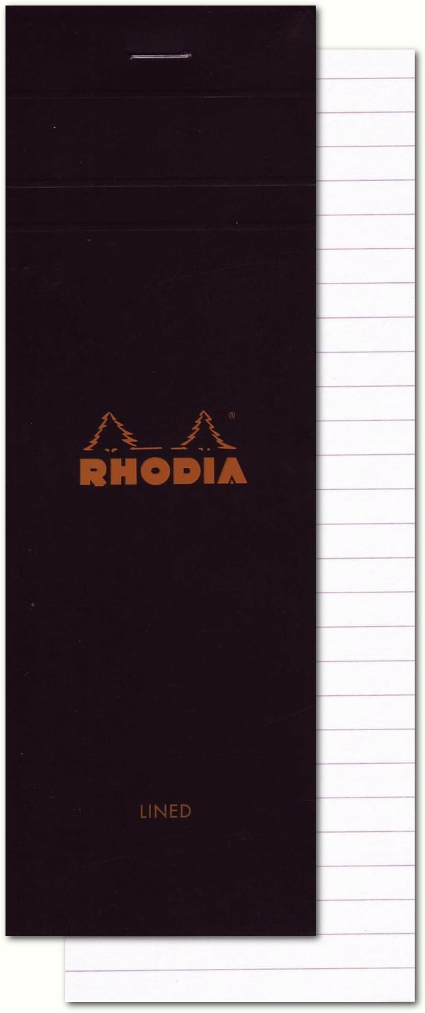 Rhodia Notepad, No18 A4, Lined - White, 8 1/4"" x 11 3/4""" (18601C)
