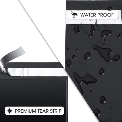 Metronic Poly Mailers 10x13 100 Pcs | Small Shipping Bags for Clothing | Mailing Bags for Small Business, Shipping Envelopes,Packing Bags in Black