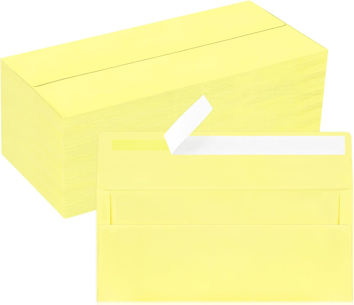 50 Pack #10 Business Envelopes, Sage Green Standard Envelopes Self Seal, Letter Size Mailing Envelopes for Checks Letters Invoices Statements Birthday Graduation Wedding, 4 1/8 x 9 1/2 Inch