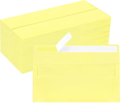 50 Pack #10 Business Envelopes, Sage Green Standard Envelopes Self Seal, Letter Size Mailing Envelopes for Checks Letters Invoices Statements Birthday Graduation Wedding, 4 1/8 x 9 1/2 Inch