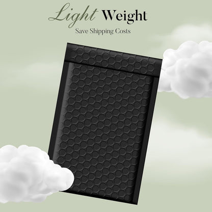 Metronic Bubble Mailers 6x10 Inch 100 Pack Black Usable Size 6x9" Opaque Padded Envelopes Waterproof Bubble Envelopes Cushioning Mailer for Small Business Mailing Makeup Jewelry Gifts