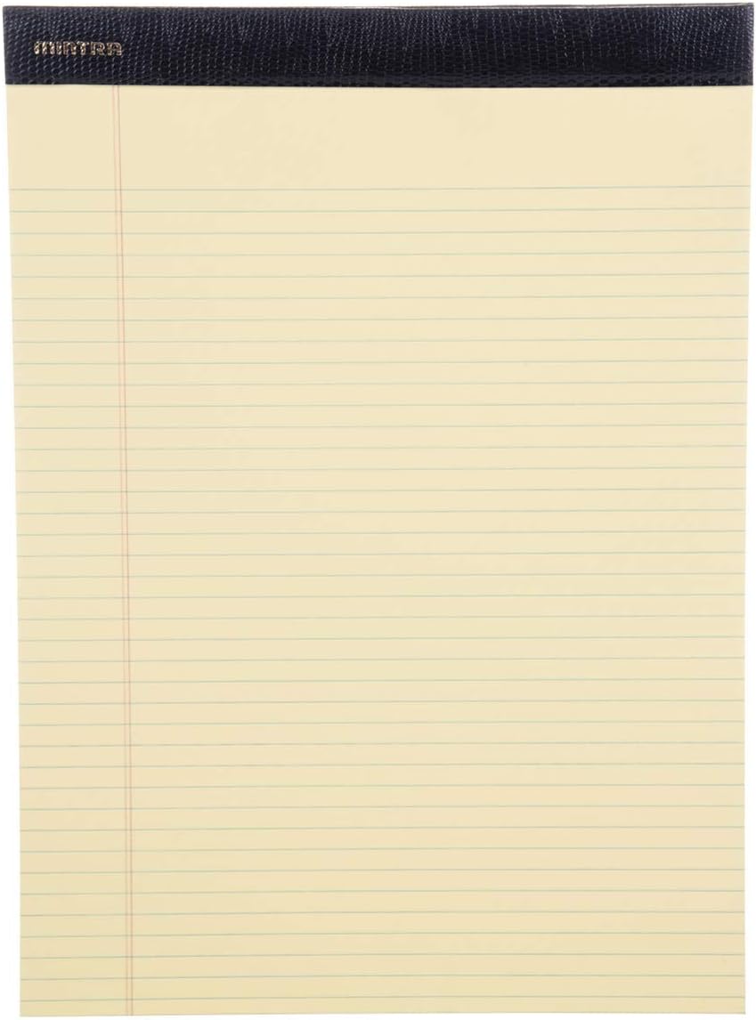 Mintra Office White Legal Pads – Ruled Notepads and Micro-Perforated Sheets, Ideal for Writing, Note-Taking & Creativity, Office, or Professional Use, Basic Pad 6 pack, 8.5"x11" (Narrow Ruled)