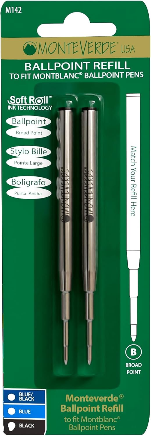 Monteverde USA Ballpoint Refill (to Fit Montblanc) Broad Point (M14)