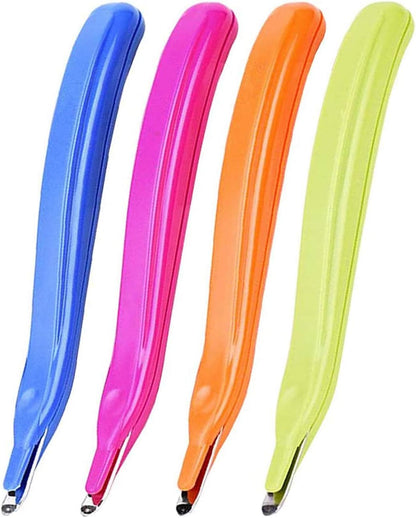 ZZTX 3 PCS Professional Magnetic Staple Remover Puller Staples Remover Staple Removal Tool for School Office Home(Blue, Rose, Green)