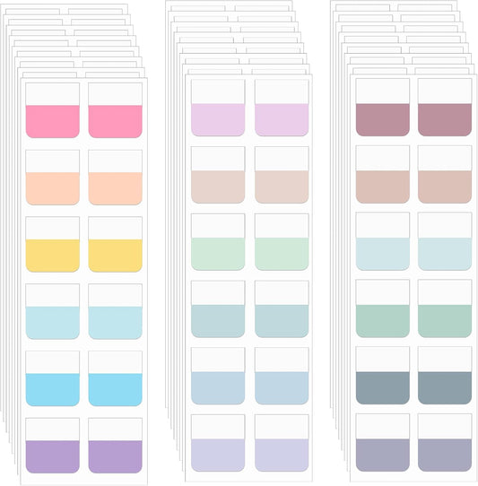 360 Pcs Sticky Index Tabs, Colored Book Sticky Tab for Notebooks, Page Markers Pages Tab for Binders Repositionable Page Tabs for Notebooks File Classification,18 Colors (1 Inch)