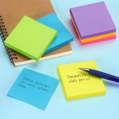Early Buy Sticky Notes 6 Bright Color 6 Pads Self-Stick Notes 3 in x 3 in, 100 Sheets/Pad