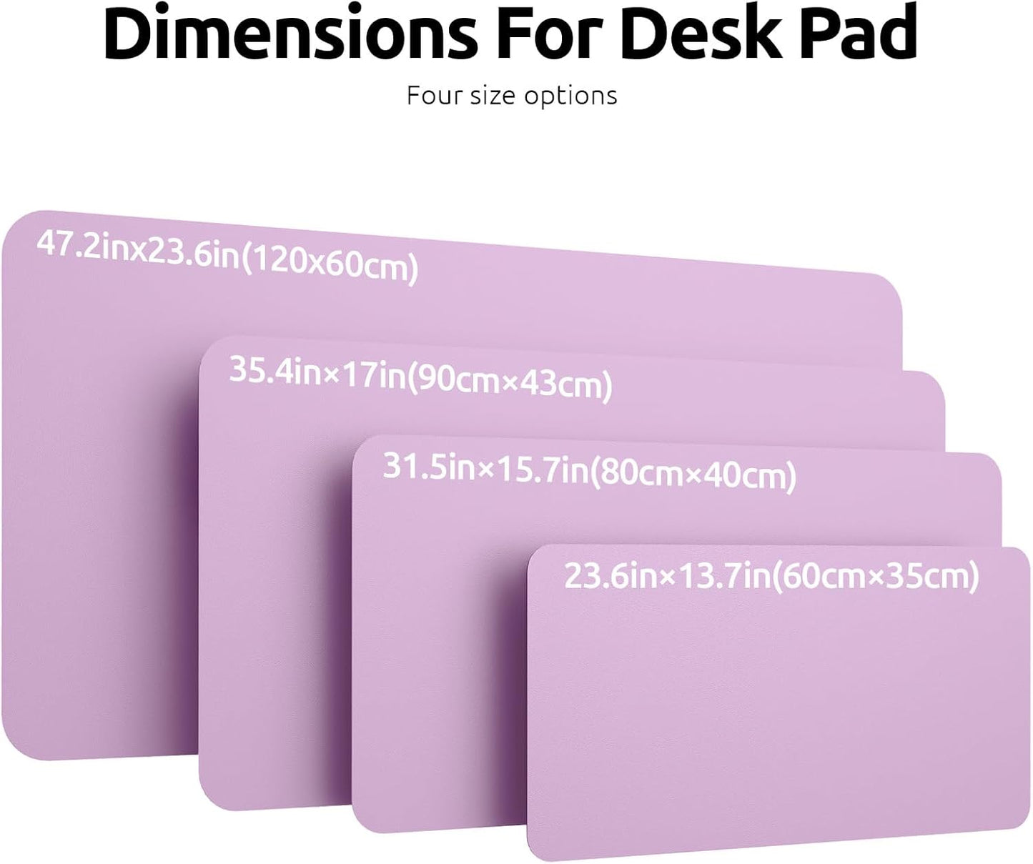 YSAGi Leather Desk Pad Protector, Office Desk Mat, Large Mouse Pad, Non-Slip PU Leather Desk Blotter, Waterproof Laptop Desk Writing Pad for Office and Home (23.6" x 13.8", Eggshell) - Colors B