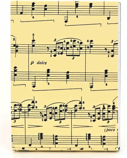 Graphique Sheet of Music Pocket Notes – Pocket Notebook with "Just a Note" Interior and Matching Sheet Music Magnetic Lid Case, 75 Full Color Pages, 3" x 4"