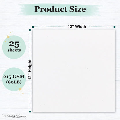 Cardstock Warehouse Speckletone Oatmeal Light Brown Card Stock Paper – 25 Sheets, 8.5 x 11", 80 lb/215 gsm – 100% Recycled, Premium Matte Finish for Cardmaking, Printing, Crafts & DIY Projects