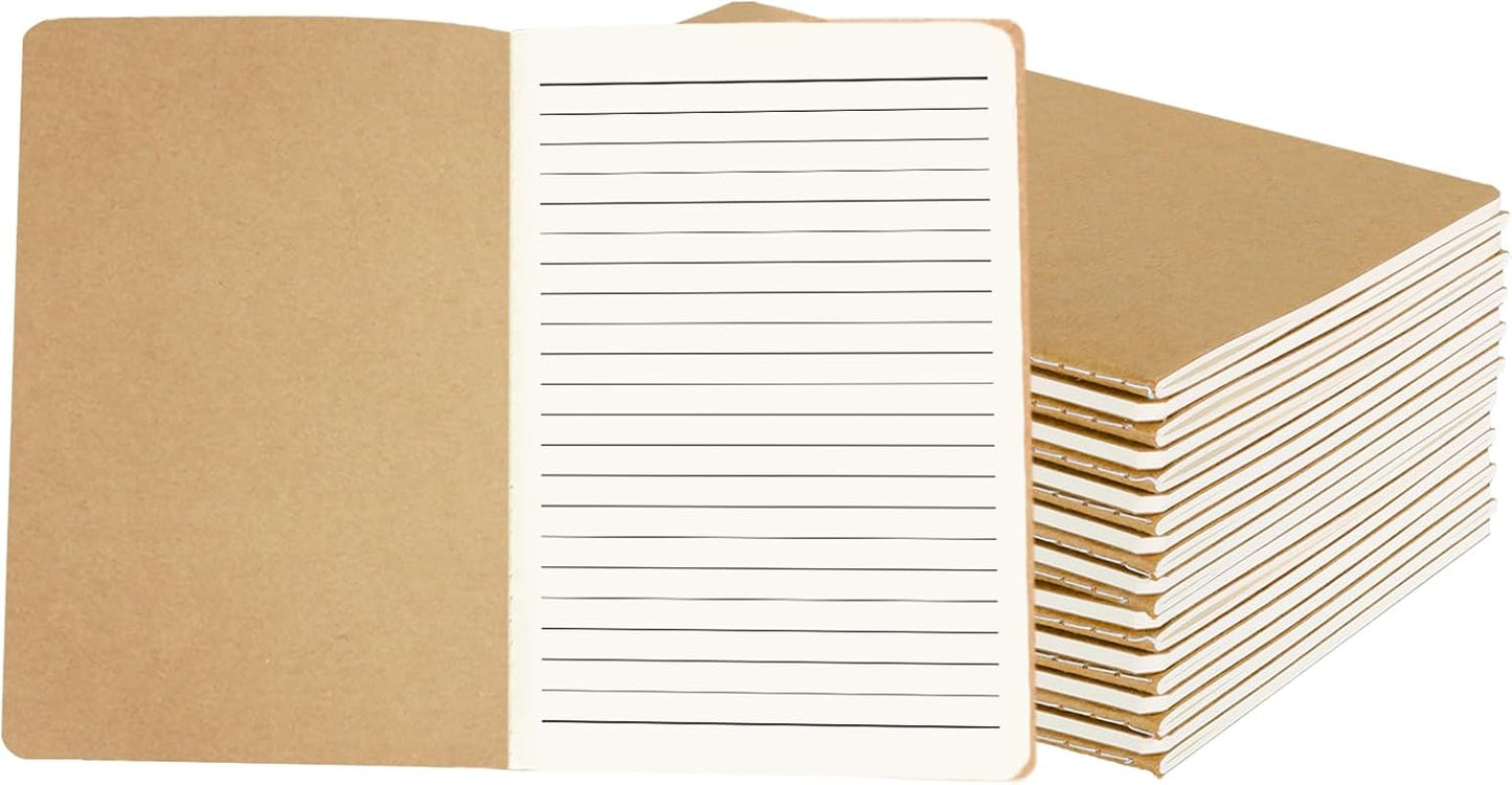 zmybcpack 12 Pack 8.5x11 inch Large Lined Notebook Journals Bulk, 32 sheets / 64 Pages, Sketchbook Composition Notebook Journals Subject Notebooks Planner for College Students Office