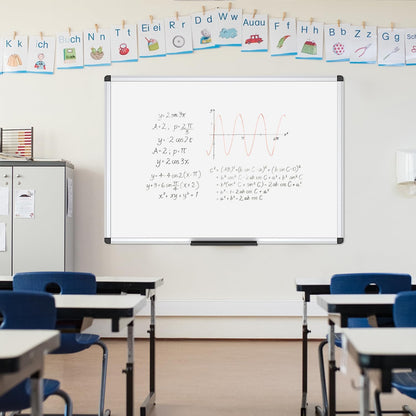 VIZ-PRO Magnetic Whiteboard/Dry Erase Board, 18 X 12 Inches, Includes 1 Eraser & 2 Markers & 4 Magnets