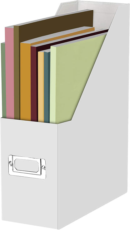 Snap-N-Store Fiberboard Magazine File with PVC Laminate, 12.25 x 3.88 x 9.75 Inches, Black (SNS01565)