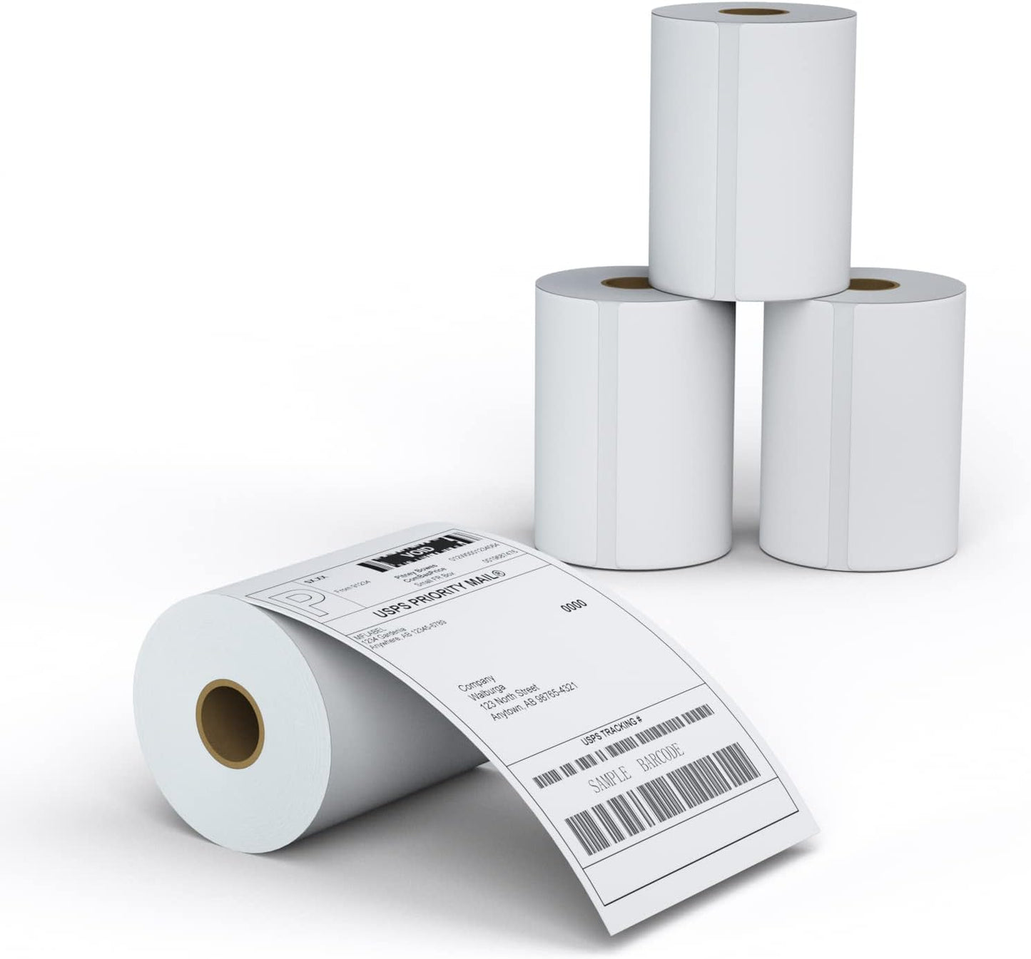 MFLABEL 4x6 Thermal Shipping Labels - 2 Rolls of 250, Perforated & Smudge-Proof Direct Thermal Labels Compatible with Rollo, Zebra, for Amazon UPS FedEx Shopify