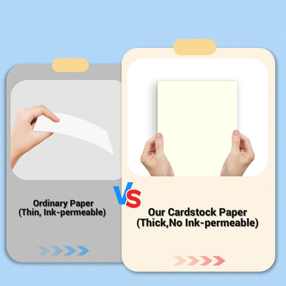 Cardstock 8.5 x 11, Thick Printer Paper 75 lb/200 gsm, 40 Sheets Card Stock White, Heavy Card stock, White CardStock Paper for Invitations, Diy Cards, Business Cards, Menus, Crafts, Drawing etc