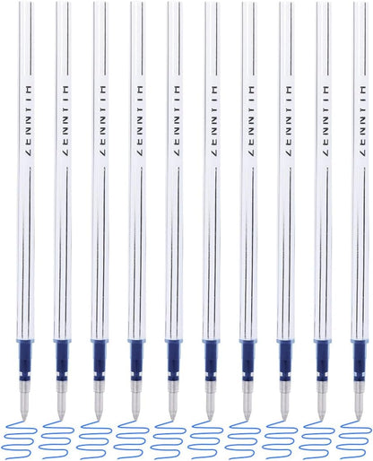 10 Pieces Gel Ink Pen Refills Replaceable Ballpoint Black Ink Pen Refills Extra Fine Point 0.5mm Smooth Writing for Office School Supplies (Black Ink)