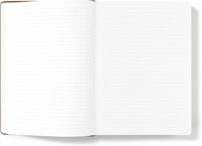 Wykeham's Executive Notebook – 8.5" x 12" – Customization Available (Personalized Black – Lined)