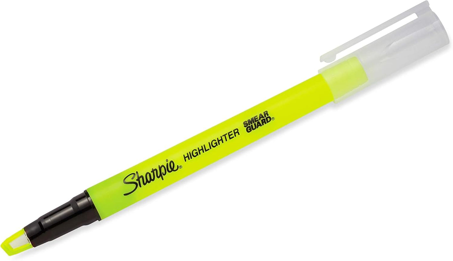 Sharpie Clear View Highlighter Stick, Yellow, 3/Pack (1950745)