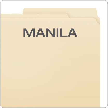Pendaflex Divide It Up File Folders, Paper and Documents Organizer, Folder with Pockets, Manila File Organizer for School, Home and Office, Letter Size, 24/Pack (10770)