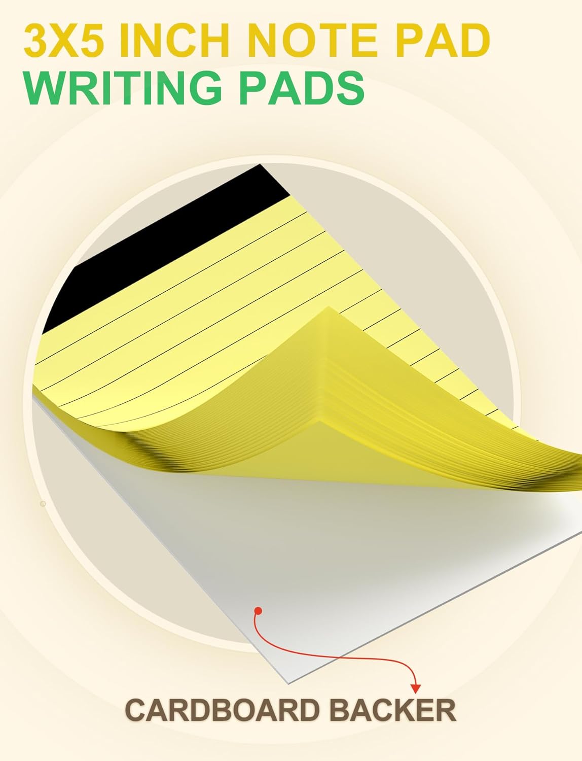 6 Pack Small Notepads Refills Memo Pads 3 x 5 Inch Lined Writing Note Pads with 30 Sheets Note Pad Paper in Each Pad Mini Pocket Notebook Refills for Taking Notes and Reminders Organization Planning