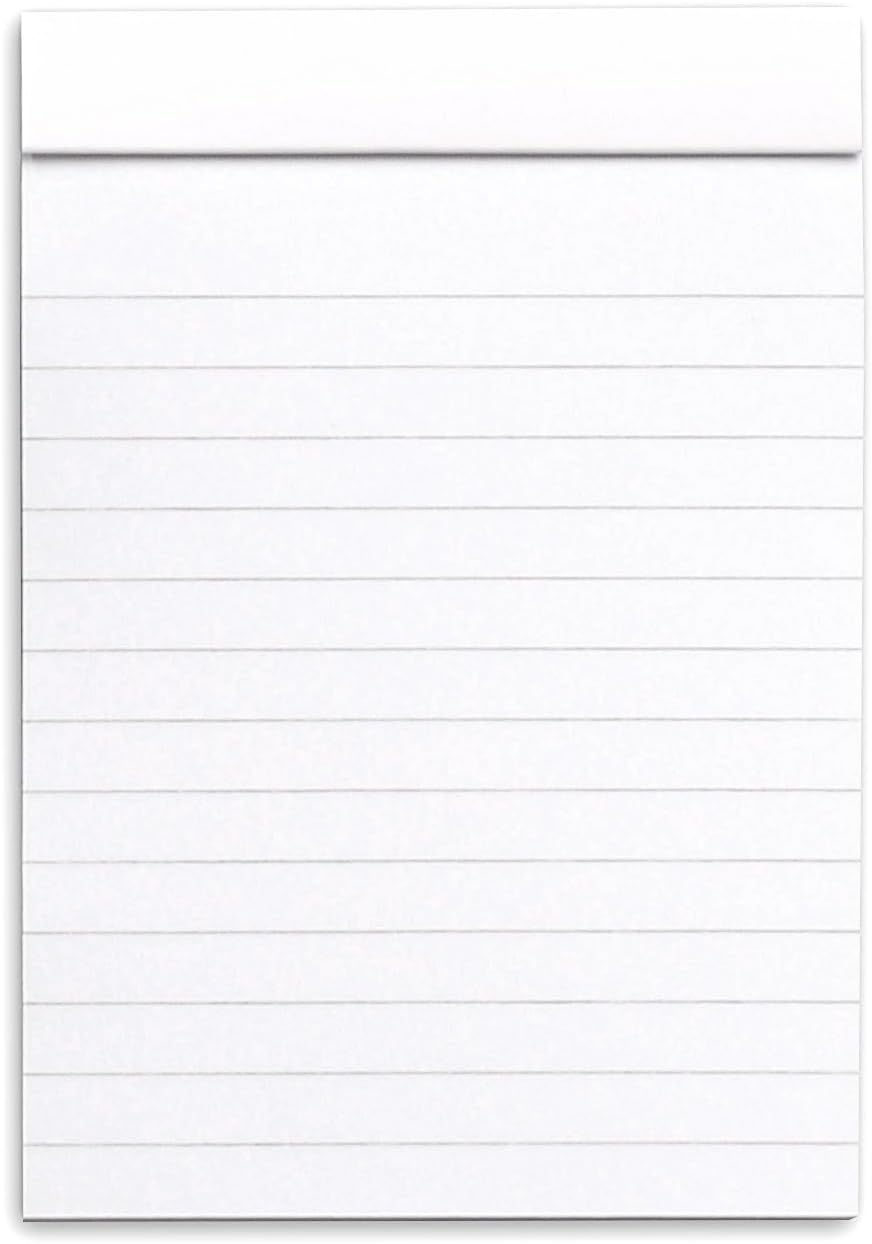 Rhodia Head Stapled Pad No16 A5, Ruled + Margin, 148x210mm-Black