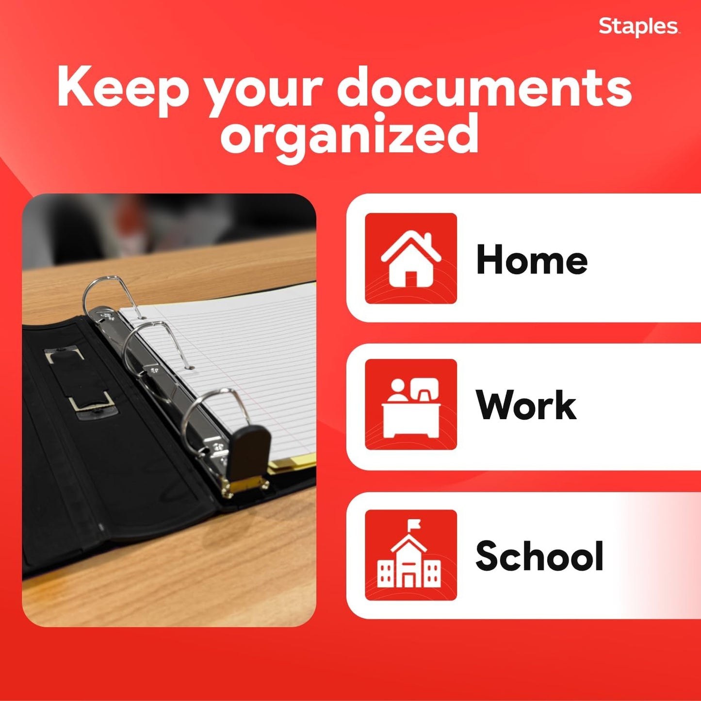 Staples Better Binder 2-Inch D-Ring View Binder, Reinforced Spine, Holds Up to 540 Sheets, Teal, for Office & School