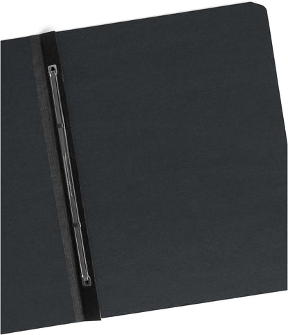 Smead Pressboard Report Cover, Metal Prong Side Fastener with Compressor, 3" Capacity, Letter Size, Dark Blue, 25 per Box (81351)