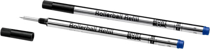 Montblanc Rollerball Refills (F) Mystery Black 105162 – Quick-Drying Pen Refills for Montblanc Rollerball and Fineliner Pens – 2 x Black Pen Cartridges