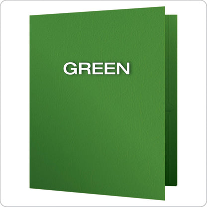 Oxford Twin-Pocket Folders, Textured Paper, Letter Size, Dark Blue, Holds 100 Sheets, Box of 25 (57538EE)