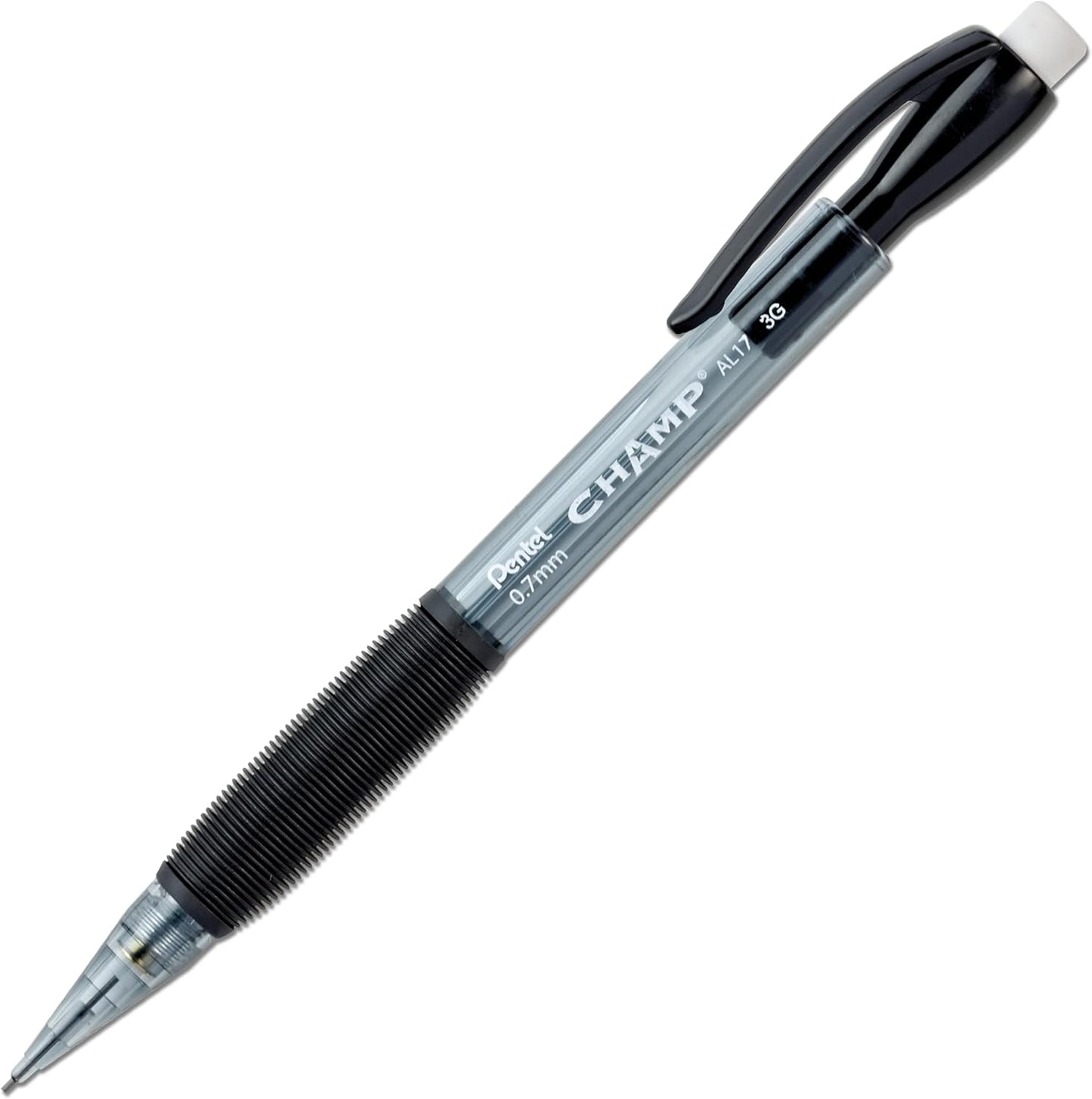 Champ Pentel Mechanical Pencil, 0.7 mm, Blue Barrel, Box of 12 (AL17C)