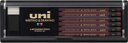 Uni Wooden Pencil - 2B - Box of 12 (U2B)